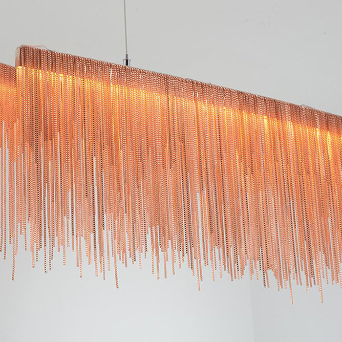 Bunny Dynamic Aluminum Chain Tassel Chandelier - Yami Lightings