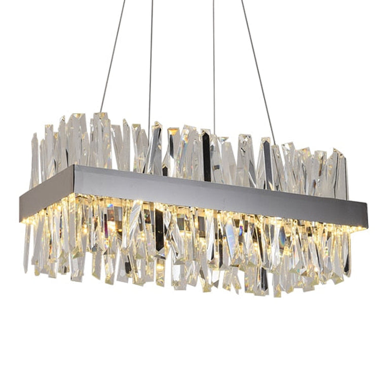 Arsenio Rectangular Crystal Chandelier - Yami Lightings