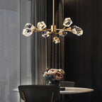 Aurelia Faceted Crystal Prisms Chandelier - Yami Lightings
