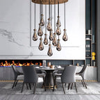 Raindrop Round Chandelier D36" - Yami Lightings