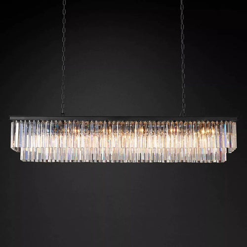 1920s Olion Rectangular Chandelier 72"
