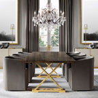 19TH C.Clear Royal Cut Crystal Round Chandelier 60" 