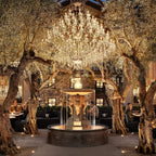 19TH C.Clear Royal Cut Crystal Round Chandelier 101" 