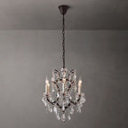19TH C.Clear Royal Cut Crystal Round Chandelier 18" 