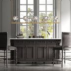 Belle De Crystal Linear Chandelier W 48" - Yami Lightings
