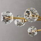 Belle De Crystal Ball Oval Chandelier 72" - Yami Lightings