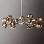 Belle De Crystal Ball Round Chandelier 36" - Yami Lightings