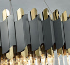 Flavian Rectangular Crystal Chandelier - Yami Lightings