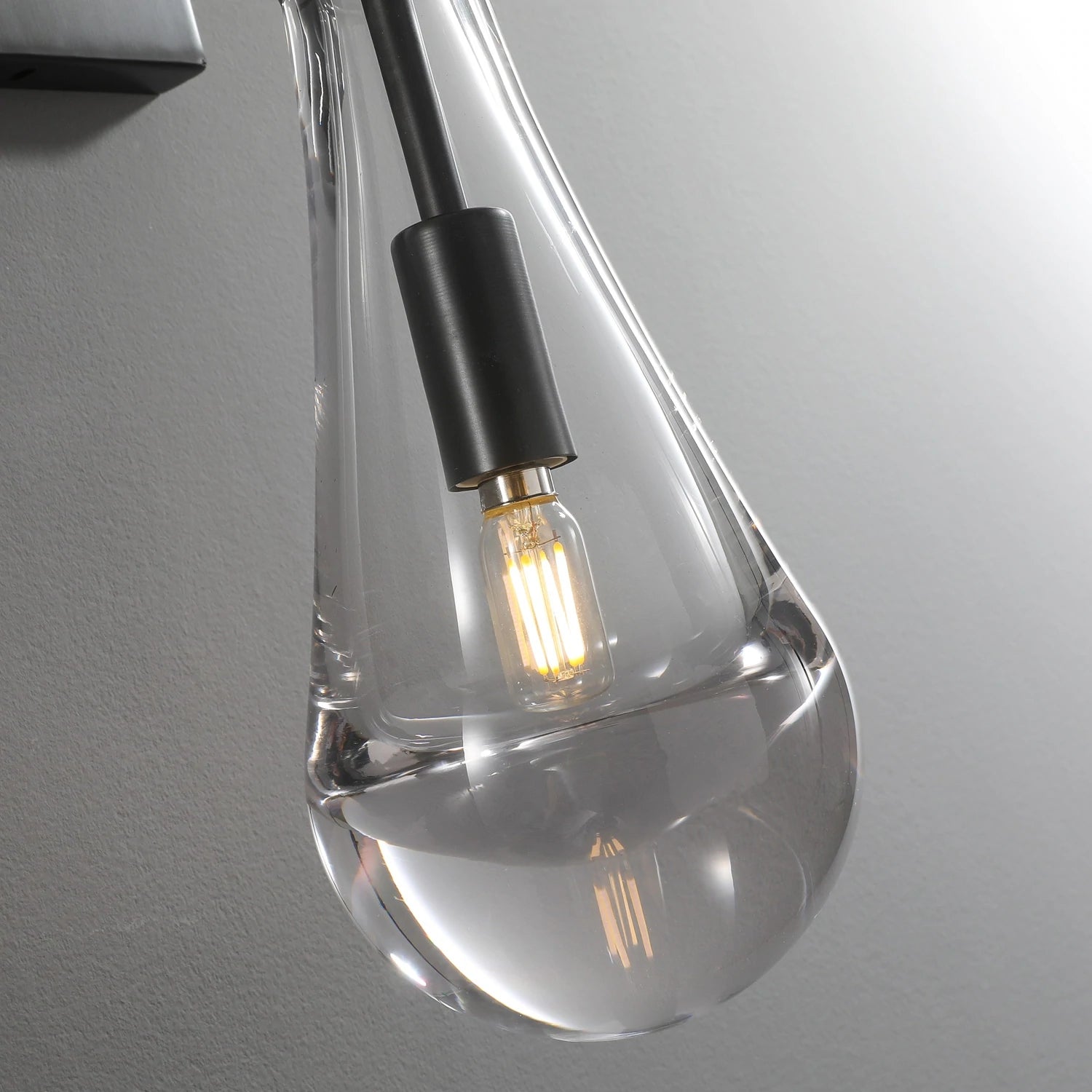 Raindrop Sconce MattBlack - Yami Lightings