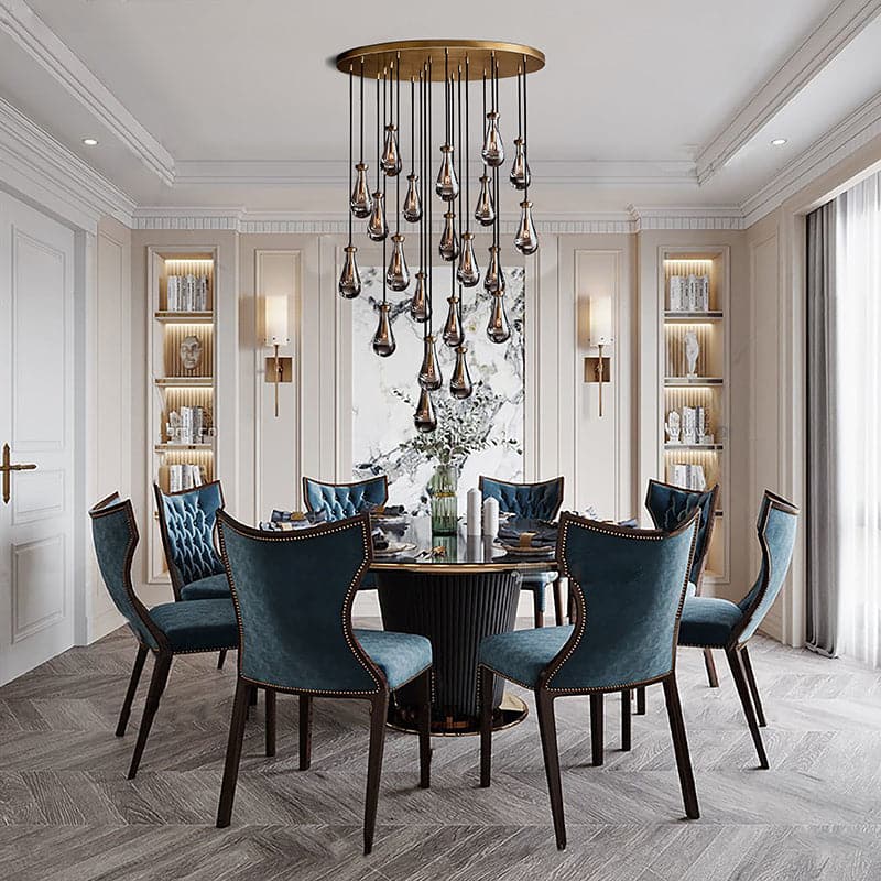 Raindrop Round Chandelier D47" - Yami Lightings