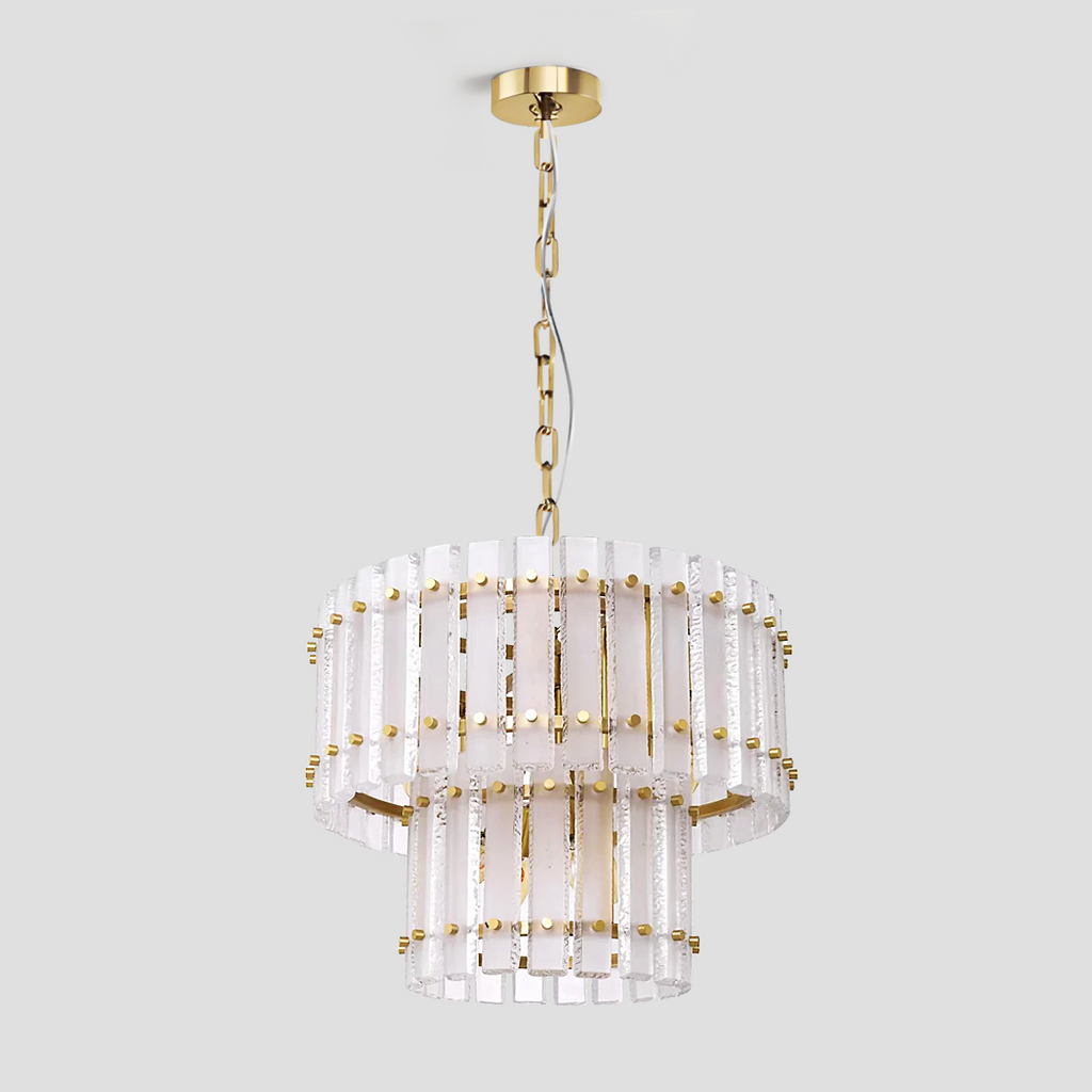 Mara Classical Round Glass Chandelier