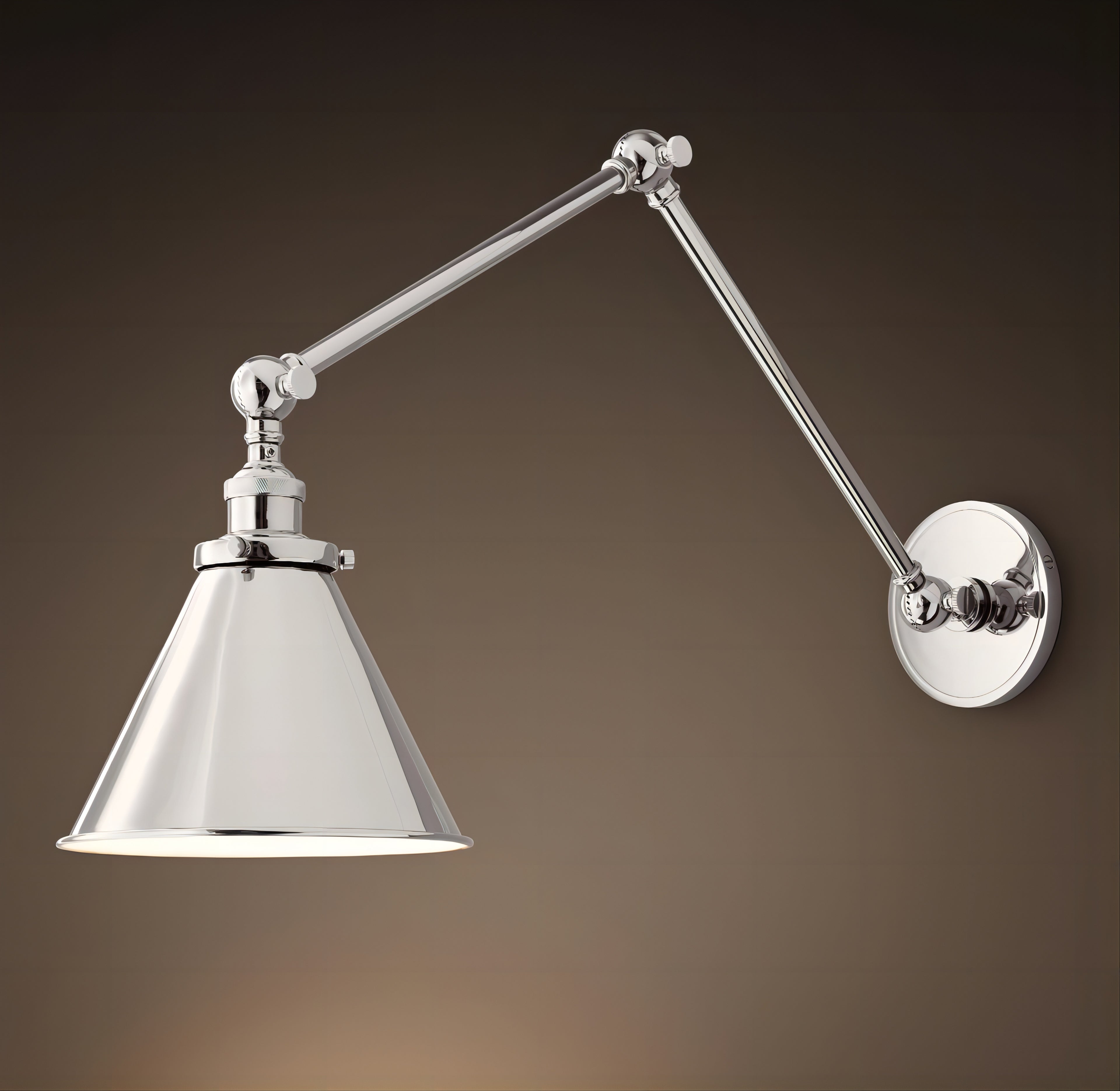 20TH C. LIBRARY DOUBLE SCONCE