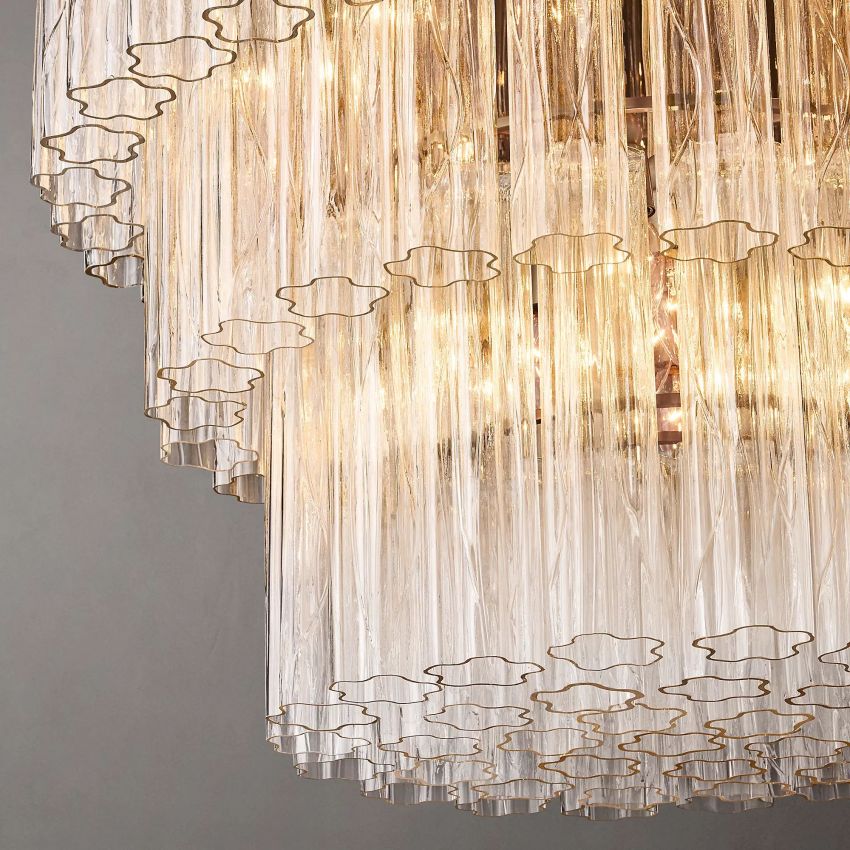 Cielo Three-Tier Round Chandelier 36" - Yami Lightings