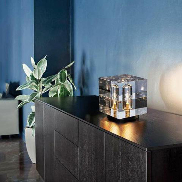 Square Crystal Table Lamp - Yami Lightings