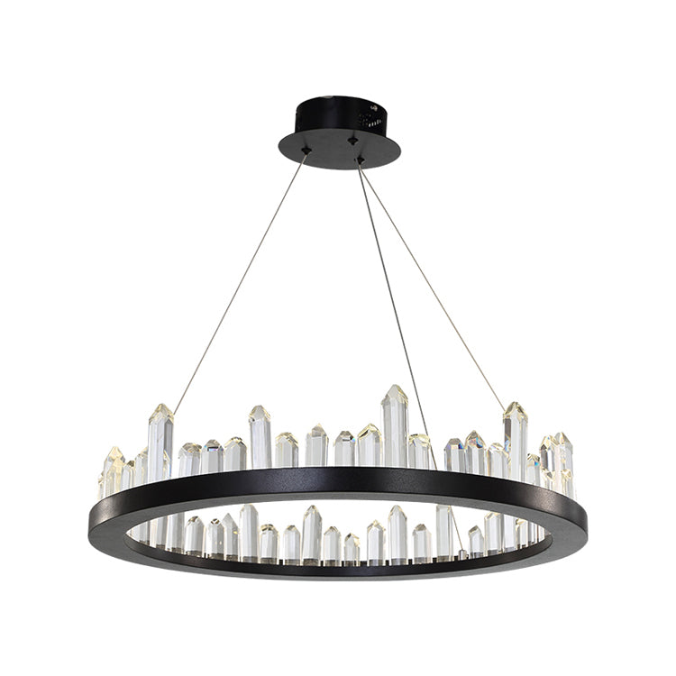 Letitia Crystal Ring Chandelier - Yami Lightings