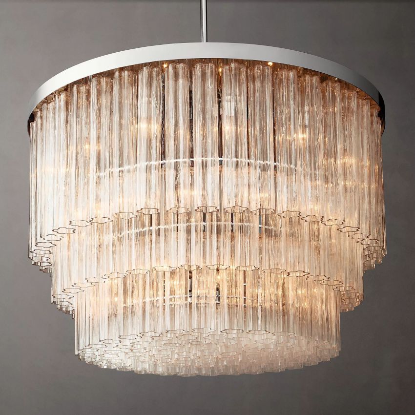 Cielo Three-Tier Round Chandelier 48" - Yami Lightings