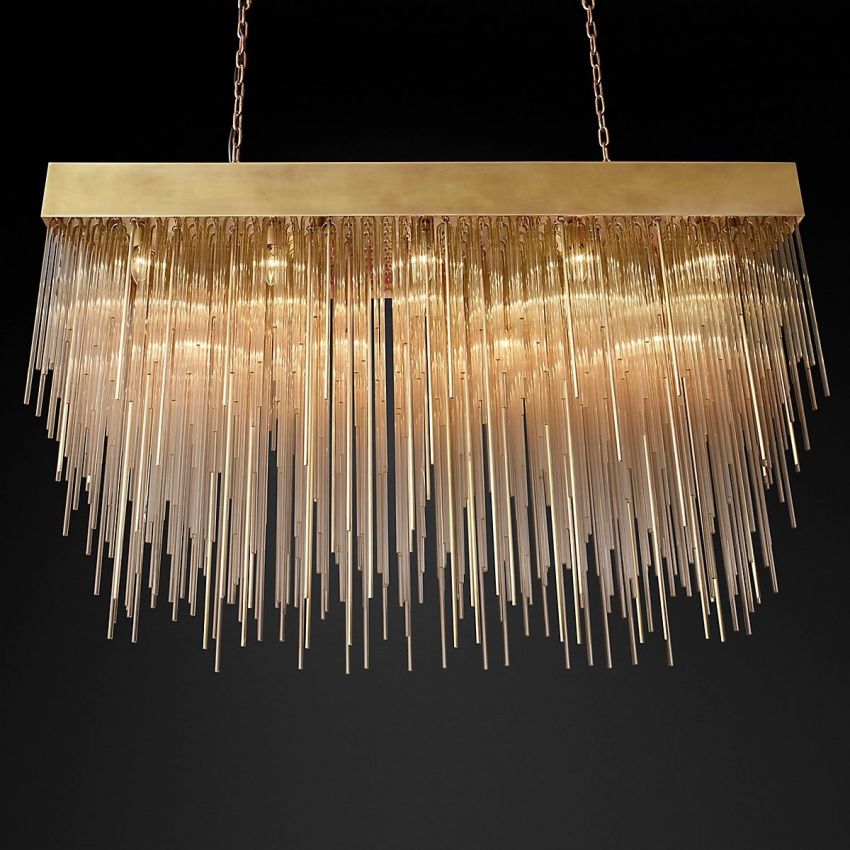Cascade Square Chandelier 54" - Yami Lightings