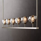 Belle De Crystal Linear Chandelier W 60" - Yami Lightings