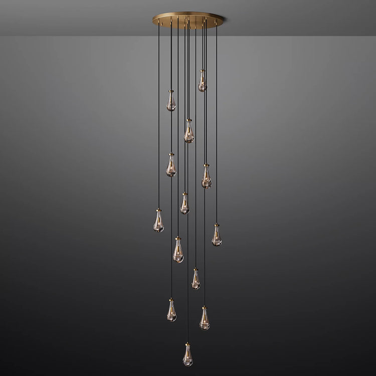 Raindrop Round Chandelier D36" - Yami Lightings