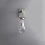 Raindrop Sconce Satin Nickel - Yami Lightings