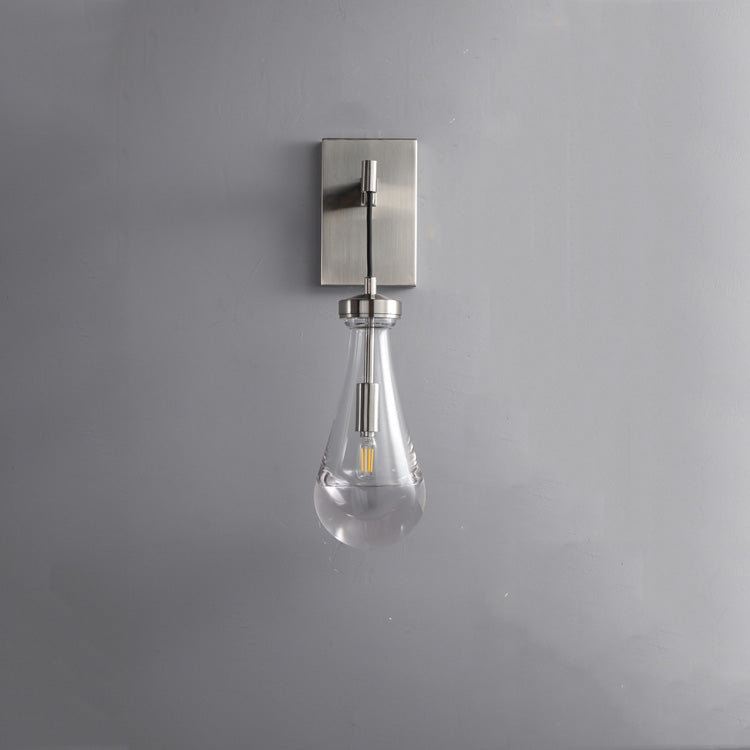 Raindrop Sconce Satin Nickel - Yami Lightings
