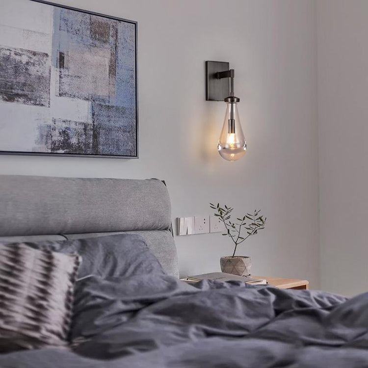 Raindrop Sconce MattBlack - Yami Lightings