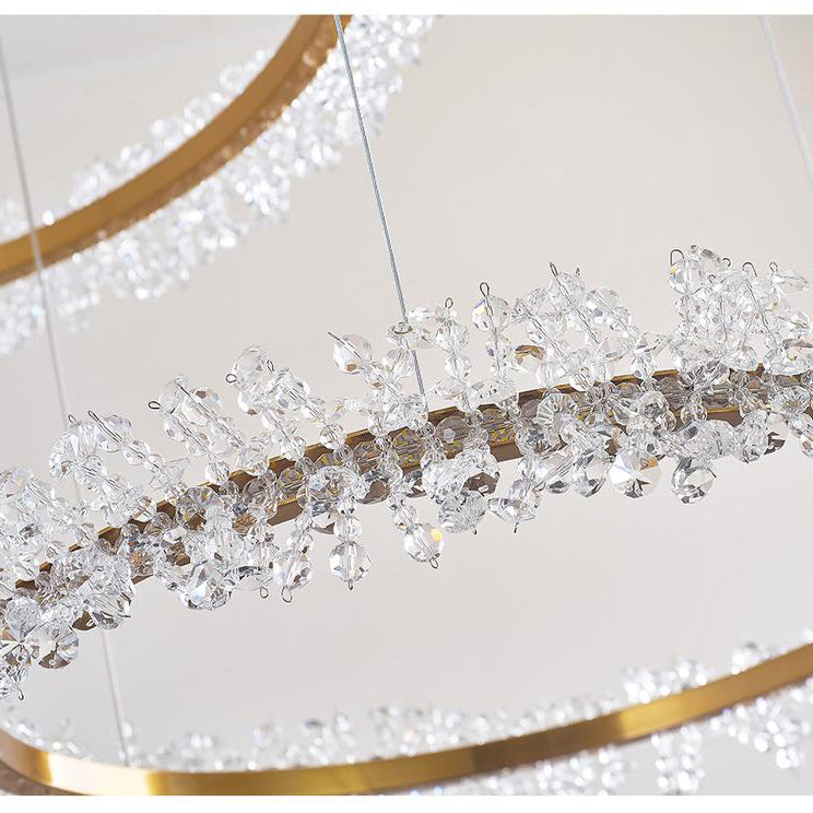 Nolan Halo Crystal Chandelier - Yami Lightings