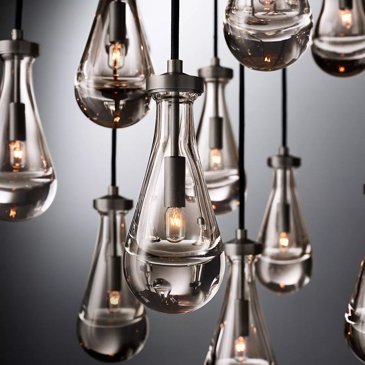 Raindrop Round Chandelier D36" - Yami Lightings