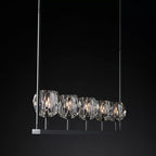 Belle De Crystal Linear Chandelier W 48" - Yami Lightings