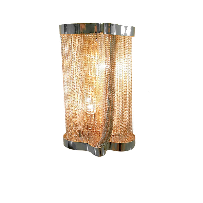 Ashley Aluminum Chain Tassel Wall Sconce - Yami Lightings