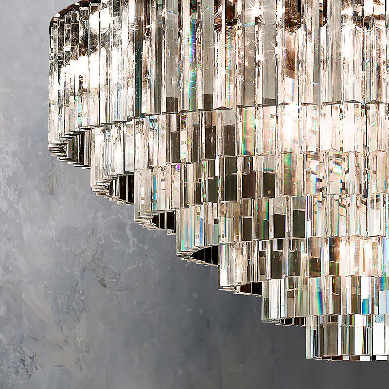 Modern Round K9 Crystal Chandeliers - Yami Lightings