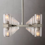 Industrial Rectangular Crystal Chandelier - Yami Lightings