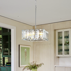 Kiko Crystal Square Chandelier 24"