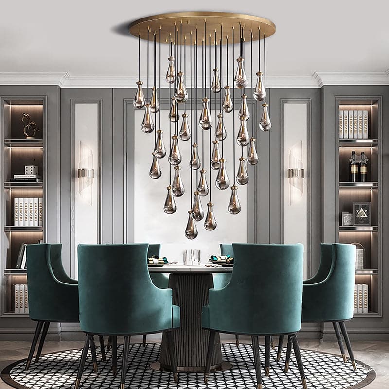 Raindrop Round Chandelier D60" - Yami Lightings