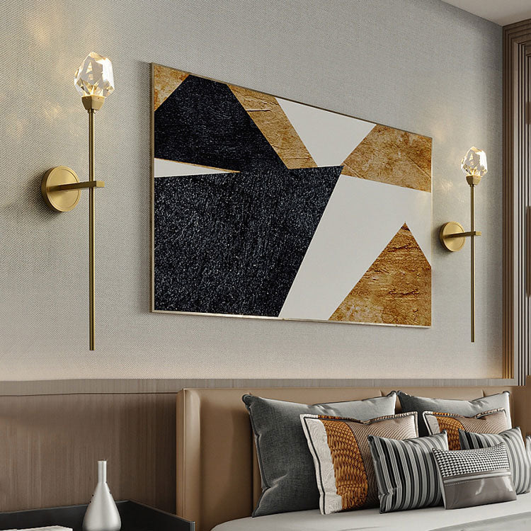 Aurelia Modern Faceted Crystal Grand Sconce - Yami Lightings