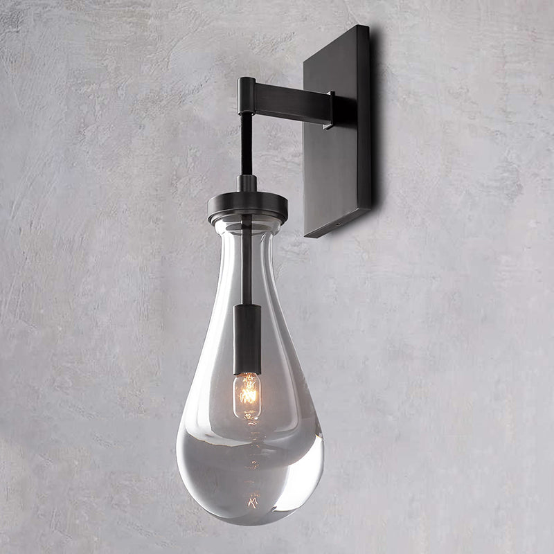 Raindrop Sconce MattBlack - Yami Lightings