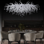 Doris Silver Branch Chandelier Light Fixture - Yami Lightings