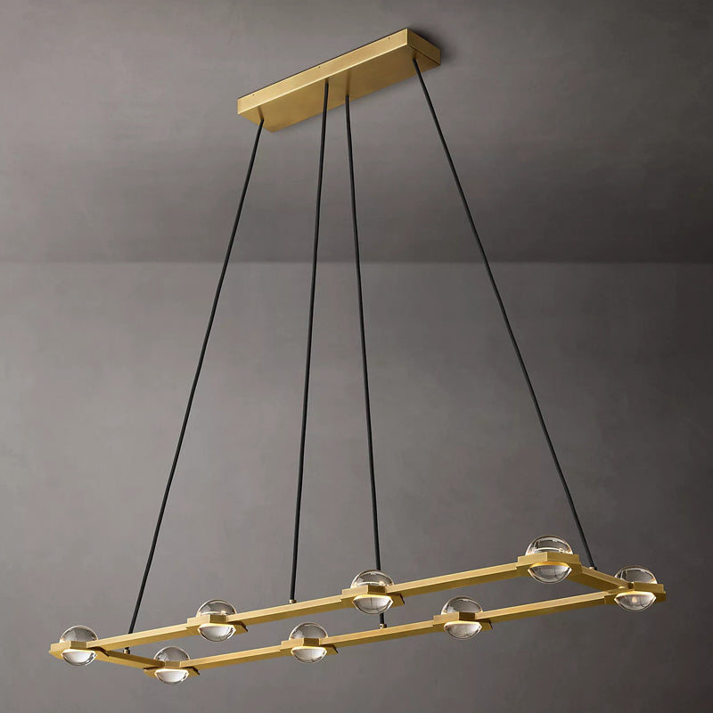 Planet Rectangular Chandelier（ 15' Drop） - Yami Lightings