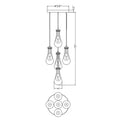 Custom 5 Lights Round Raindrops - Yami Lightings