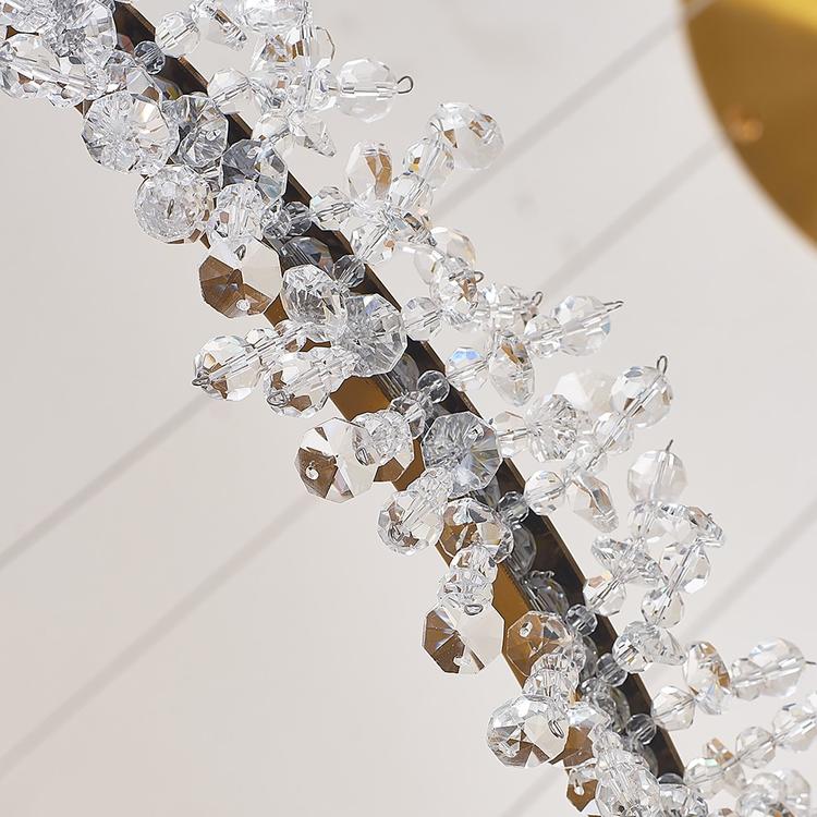 Nolan Halo Crystal Chandelier - Yami Lightings