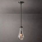 Raindrop Rod Pendant Matte Black - Yami Lightings