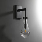Raindrop Sconce MattBlack - Yami Lightings