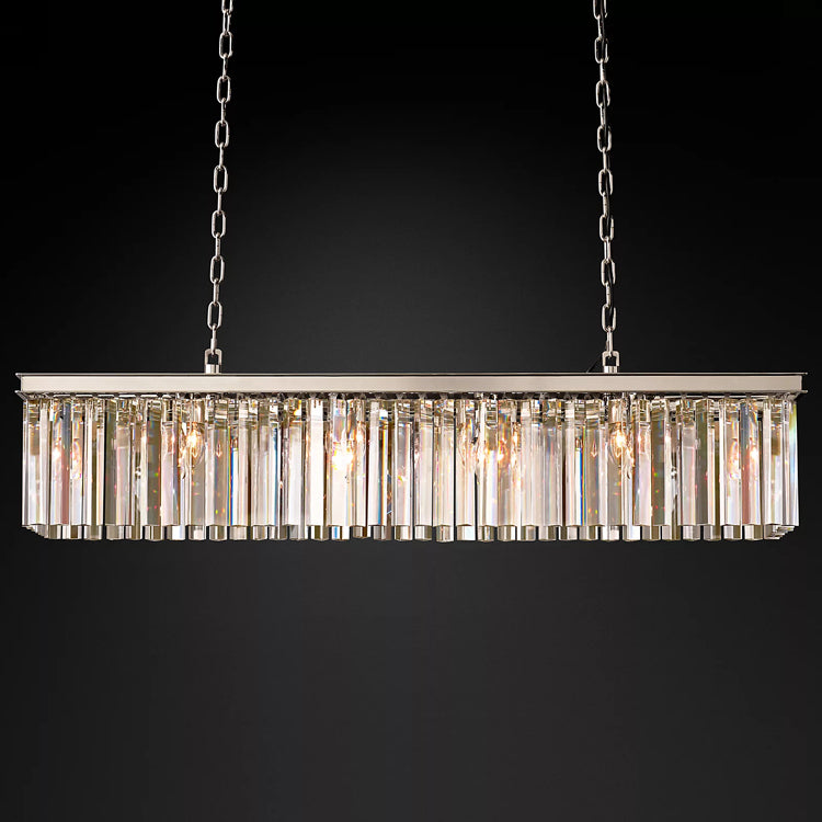 Eloise Modern Crystal Rectangular Chandelier - Yami Lightings