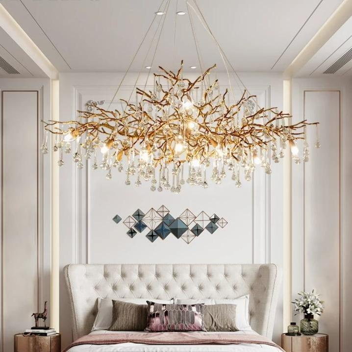 Doris Branch Crystal Chandelier Light - Yami Lightings