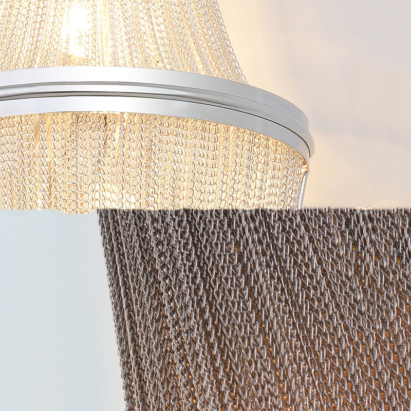 Aluminum Chain Wall Sconce In Living Room - Yami Lightings
