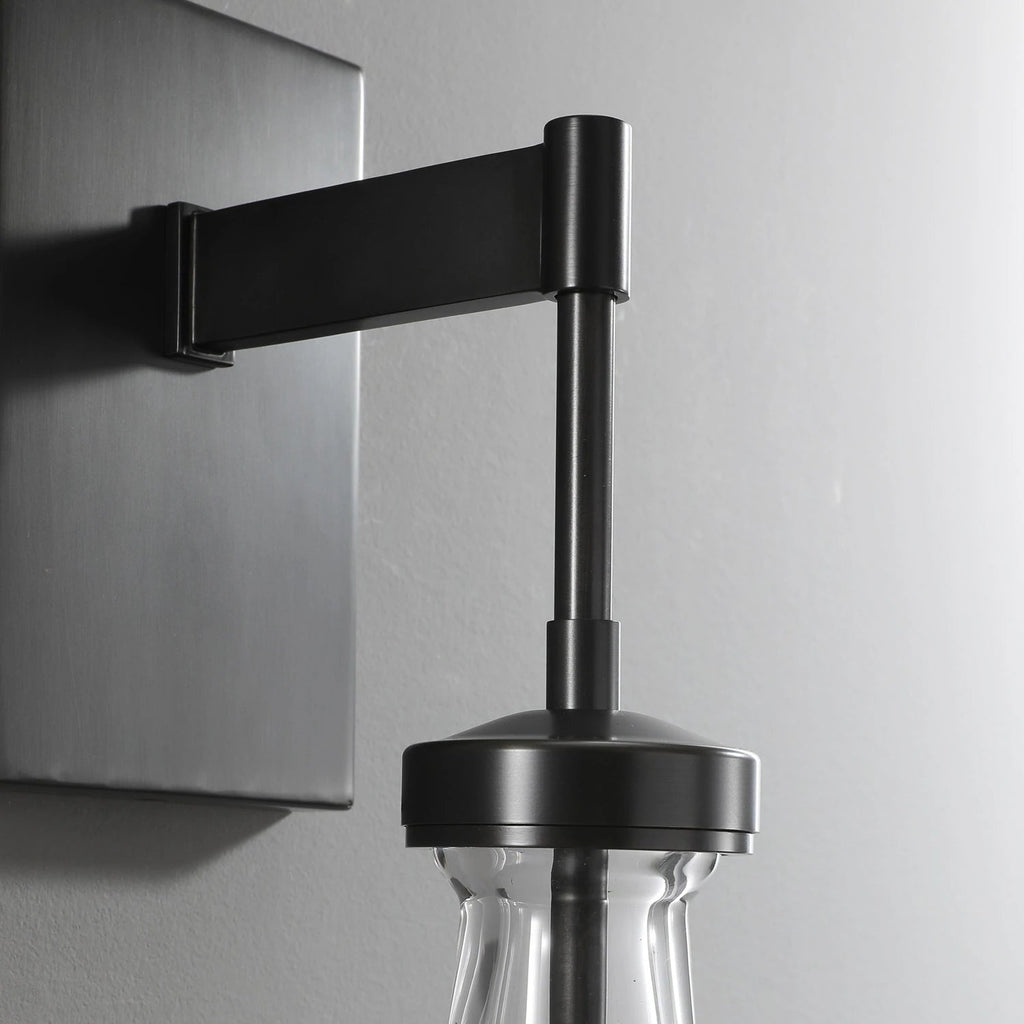Raindrop Sconce MattBlack - Yami Lightings