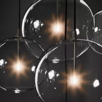 Glass Globe Moblie Cluster Chandelier 28" - Yami Lightings