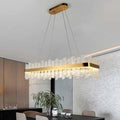 Andrea Rectangular Crystal Chandelier - Yami Lightings