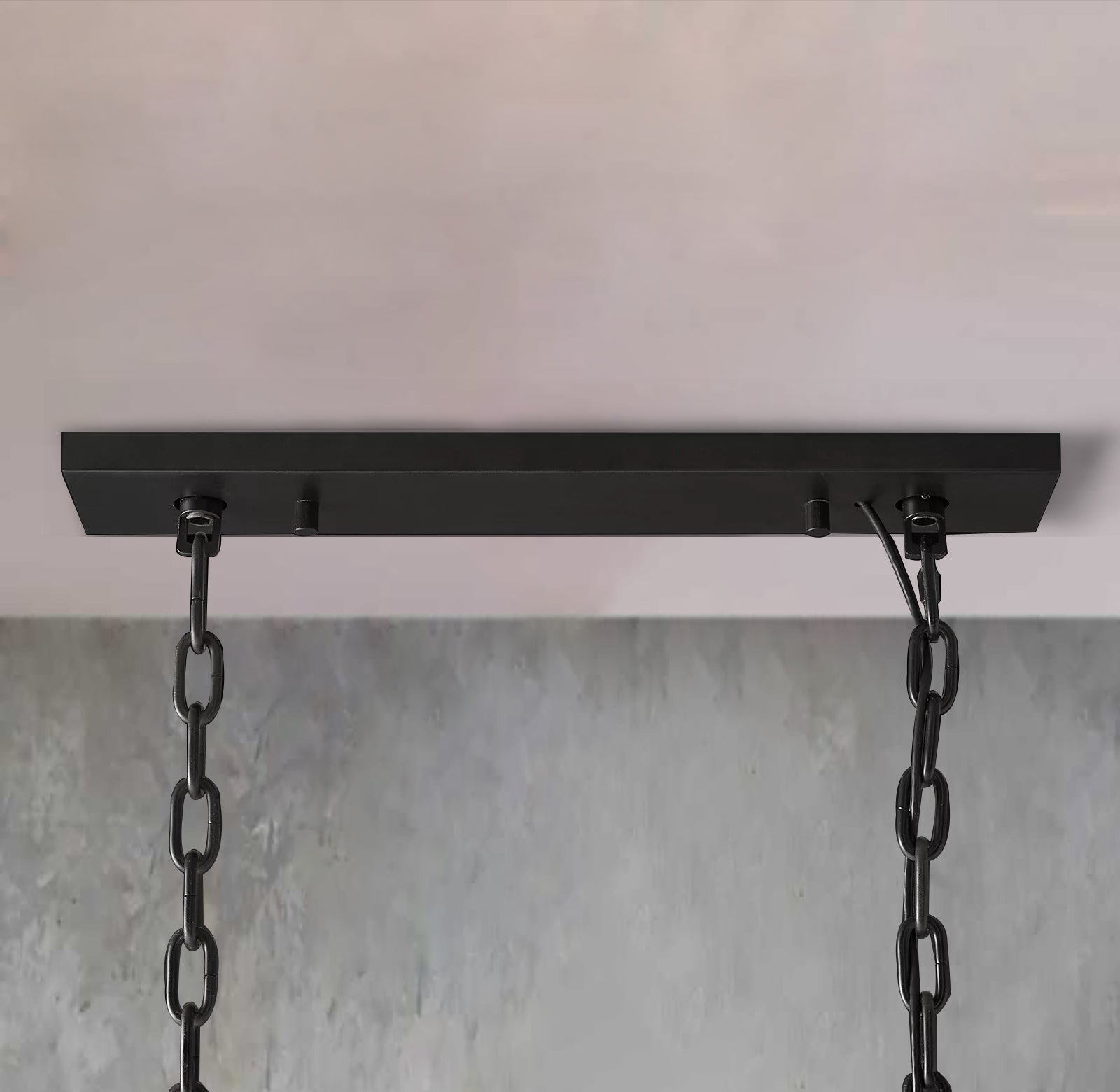Faceted Crystal Glass Rectangular Chandelier L42" - Yami Lightings