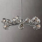 Belle De Crystal Ball Round Chandelier 36" - Yami Lightings